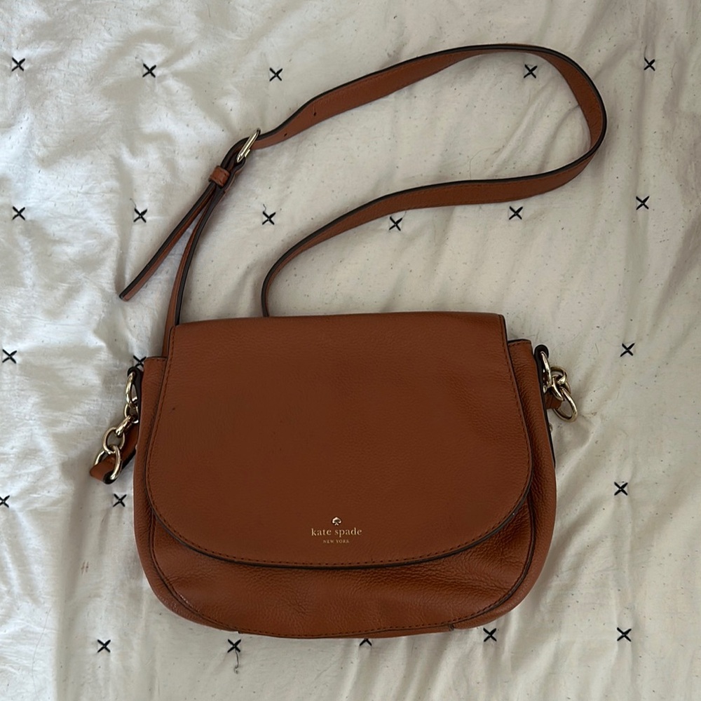 Kate Spade Brown Leather Crossbody Bag